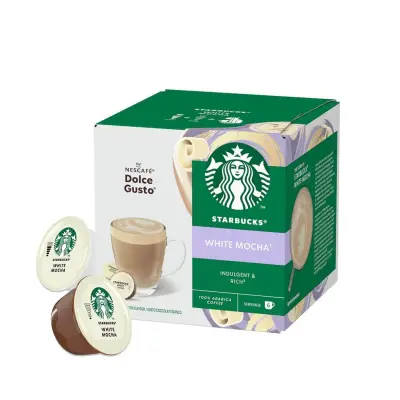 12 Kapseln Starbucks White Mocha für Nescafé Dolce Gusto