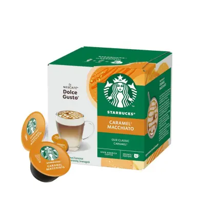 Starbucks® Caramel Macchiato – 12 Kapseln für Nescafé Dolce Gusto Maschinen