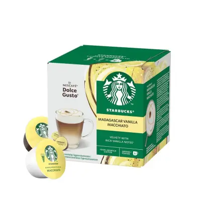 Starbucks® Vanilla Macchiato Madagascar – 12 Kapseln für Nescafé Dolce Gusto Maschinen