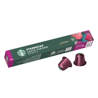 10 Capsule Starbucks Caffè Espresso Verona by Nespresso per macchine Nespresso