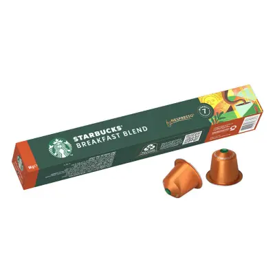 Starbucks® Breakfast Blend – 10 Original Capsules by Nespresso®