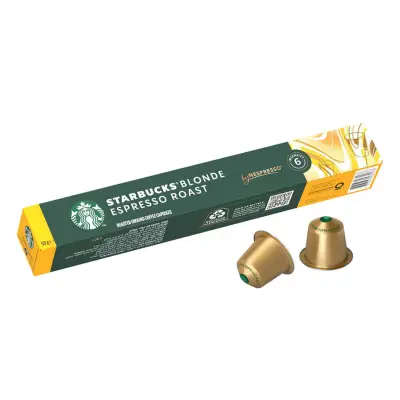Starbucks® Blonde Espresso Roast – 10 Originalkapseln by Nespresso®