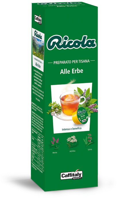 Ricola Krautertee – 10 Originalkapseln für Caffitaly System