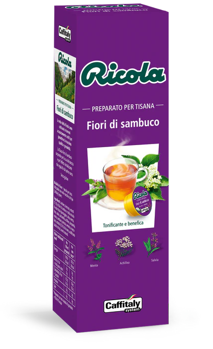 Ricola Holunderblütentee – 10 Originalkapseln für Caffitaly System