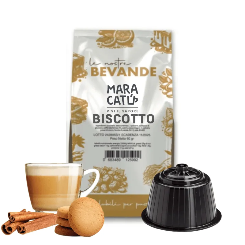 8 Capsule Biscotto Maracatú – Compatibili Nescafé Dolce Gusto®