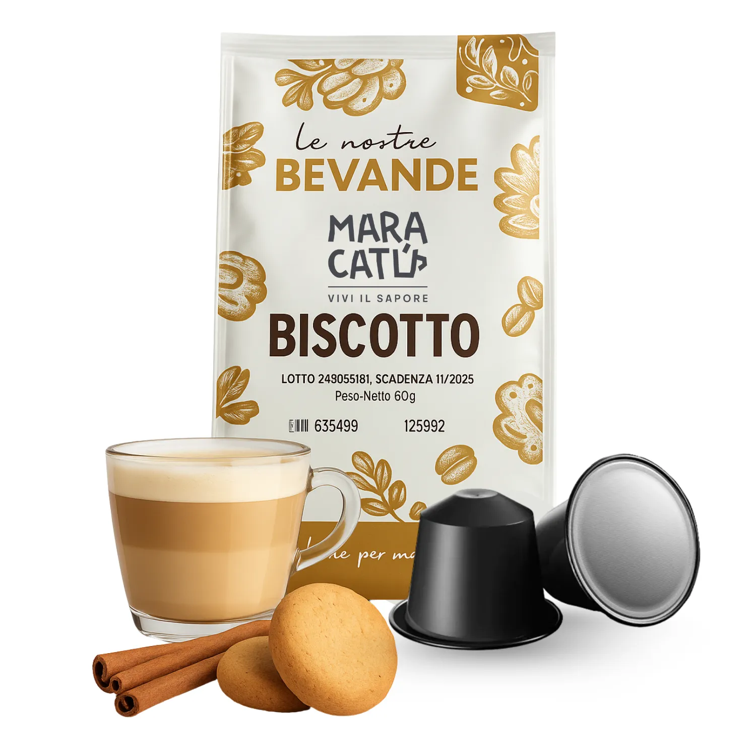 Biscotto Maracatù – 20 kapsułek kompatybilnych z Nespresso®