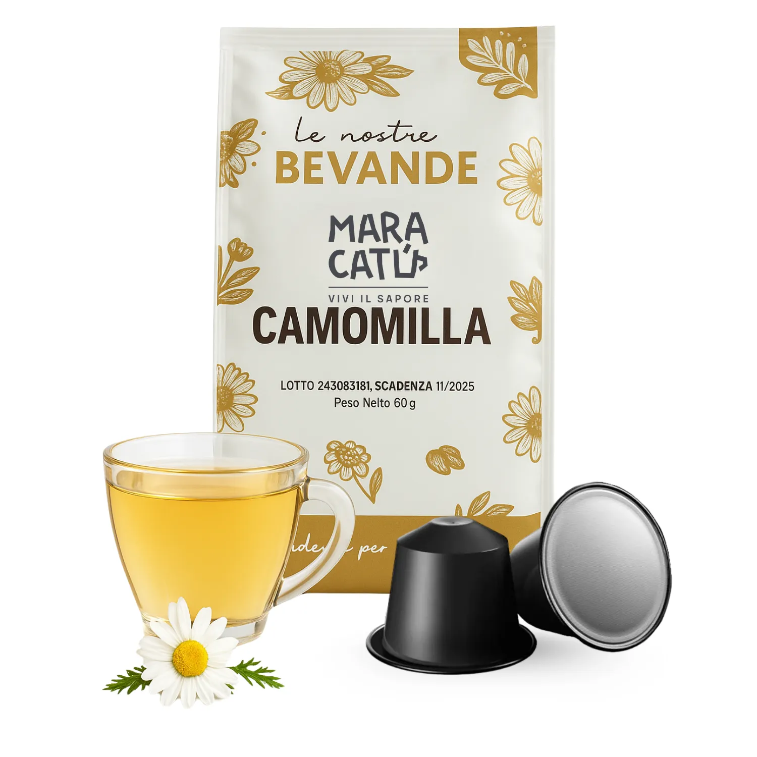 Camomilla Maracatú – 20 Capsule Compatibili Nespresso®