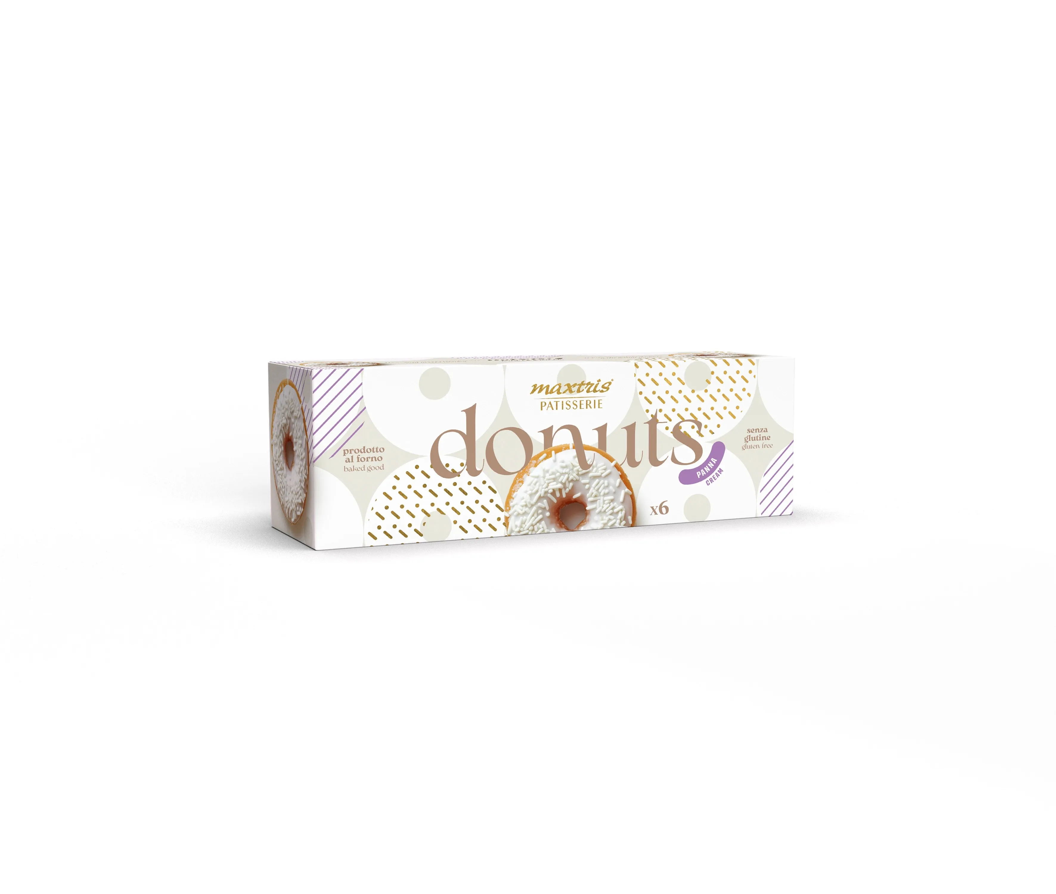 Maxtris Donuts Panna 6 Stück - Sahne-Donuts glutenfrei