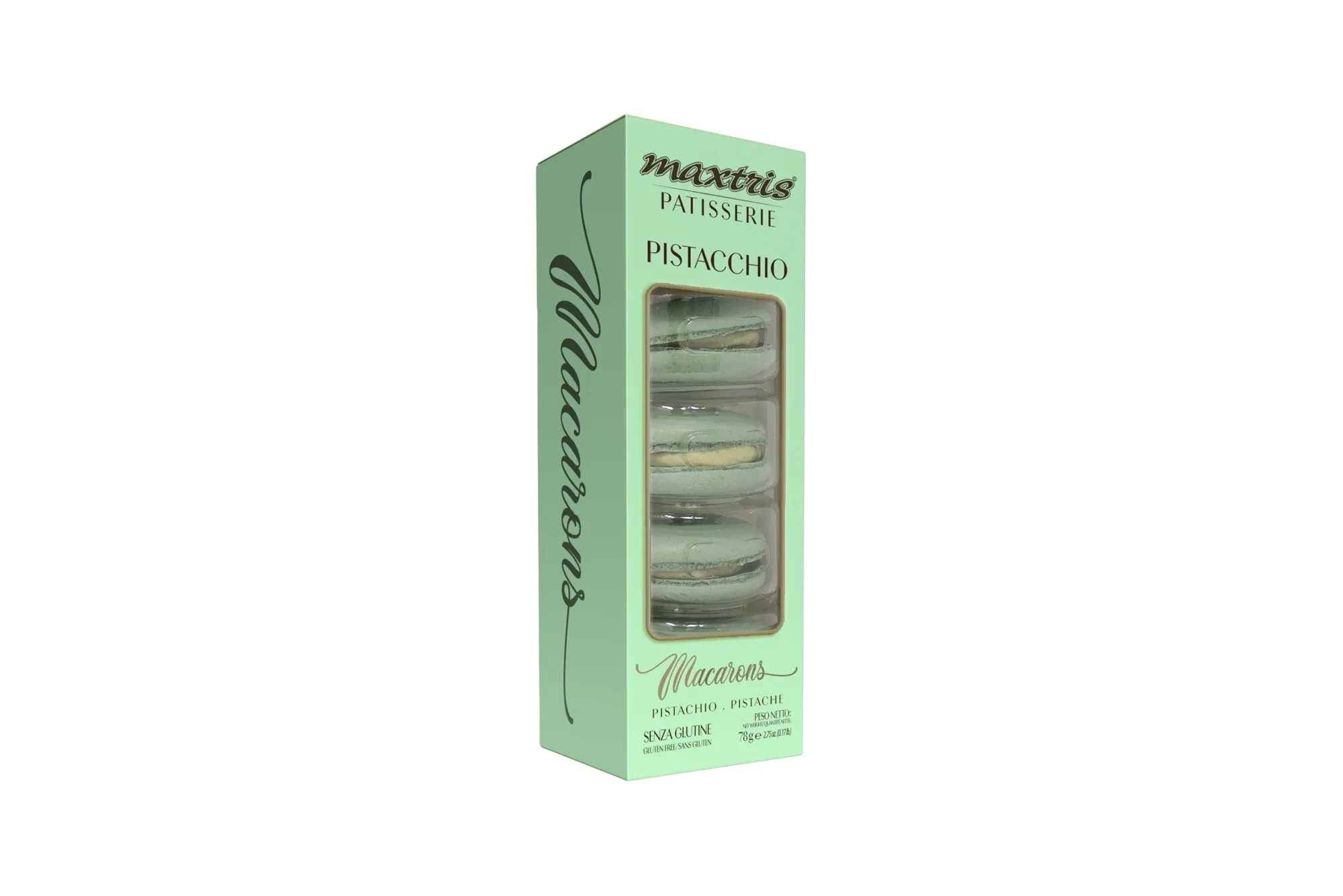 5 pezzi Maxtris Macarons Pistacchio - macarons italiani