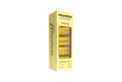 5 pz Macarons Maxtris limone giallo - confetti italiani