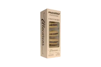5 pezzi Macarons Tortora al gusto di Cacao - dolci italiani