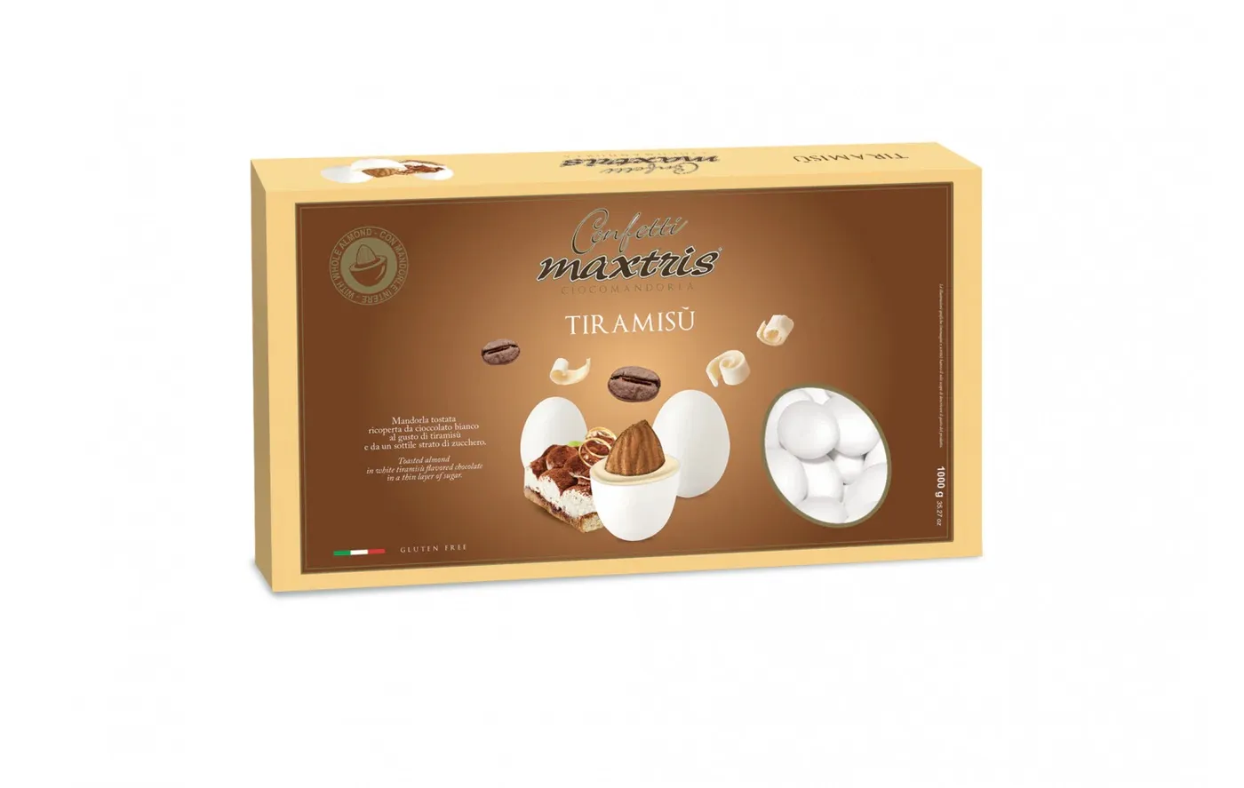 Maxtris Tiramisù - cioccolato bianco 60% e caffè