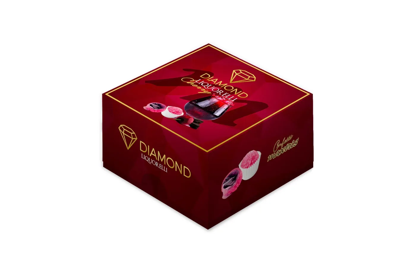 Maxtris Liquorelli Kirsche - cioccolato fondente 59%, gusto ciliegia al liquore