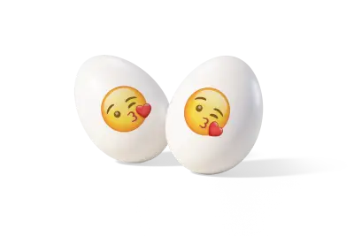 200g MaxMoji Confetti - mandorla e cioccolato con emoji BACIO