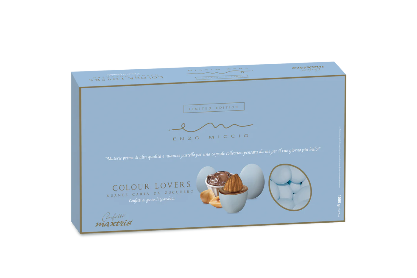1kg Confetti Maxtris Enzo Miccio Nuance Carta da Zucchero - Premium
