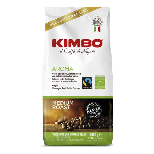 Caffè in Grani Kimbo Aroma Bio Organic 1kg