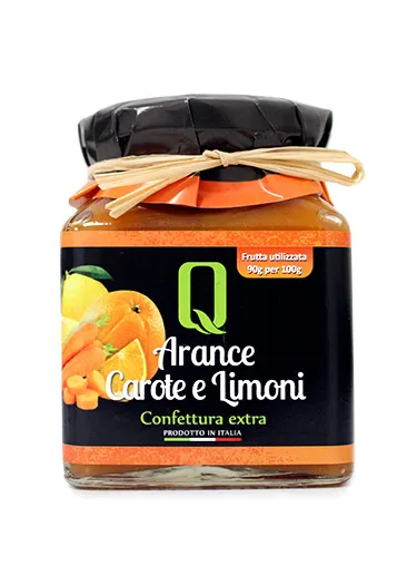 Quattrociocchi Extra Jam – Orange, Carrot & Lemon – 350g