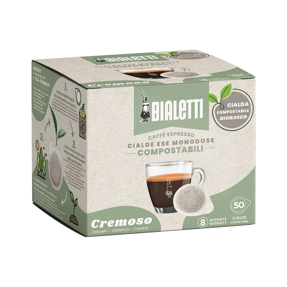 Bialetti Cremoso Einzelportion Espresso-Pads – 50 ESE 44