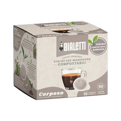 Bialetti Corposo Single-Dose Espresso Pods – 50 ESE 44