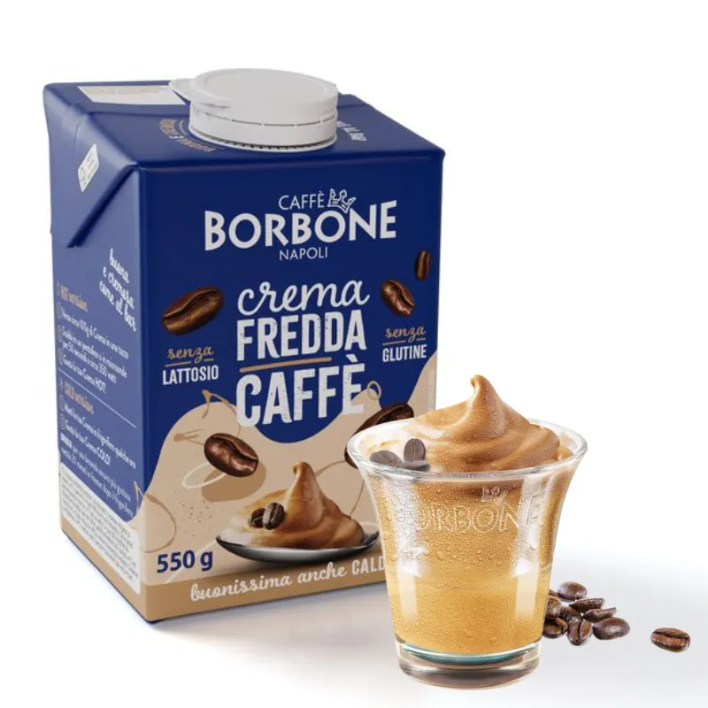 Kalte / heiße Sahne mit Kaffee Borbone in 550-Gramm-Steinen – 7 Portionen