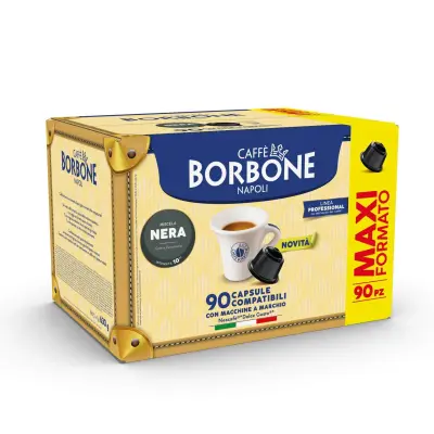90 Capsules Caffè Borbone BLACK Blend - Dolce Gusto Compatible