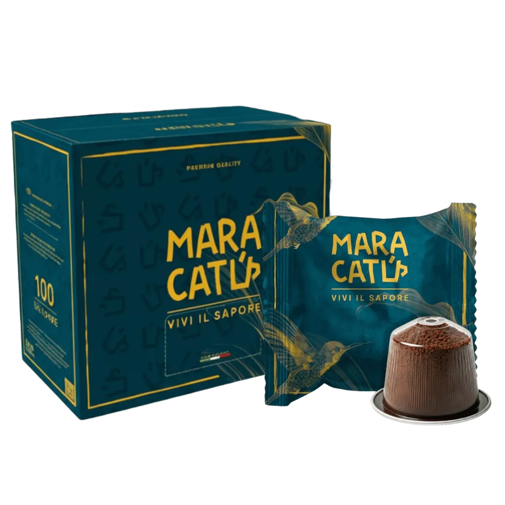 50 Capsule Caffè Maracatú Miscela Gran Crema - Compatibili Nespresso, intensità 9/10