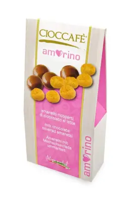 Cioccafè AMORINO – Mini Amaretti Ricoperti di Cioccolato al Latte 125 g