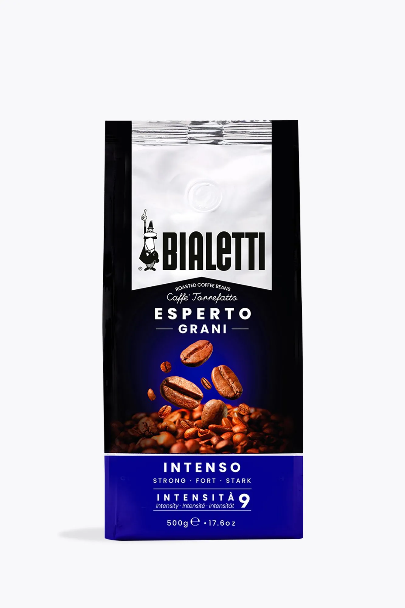 500g Bialetti Caffè In Grani Miscela Intenso Dark Roast Beans