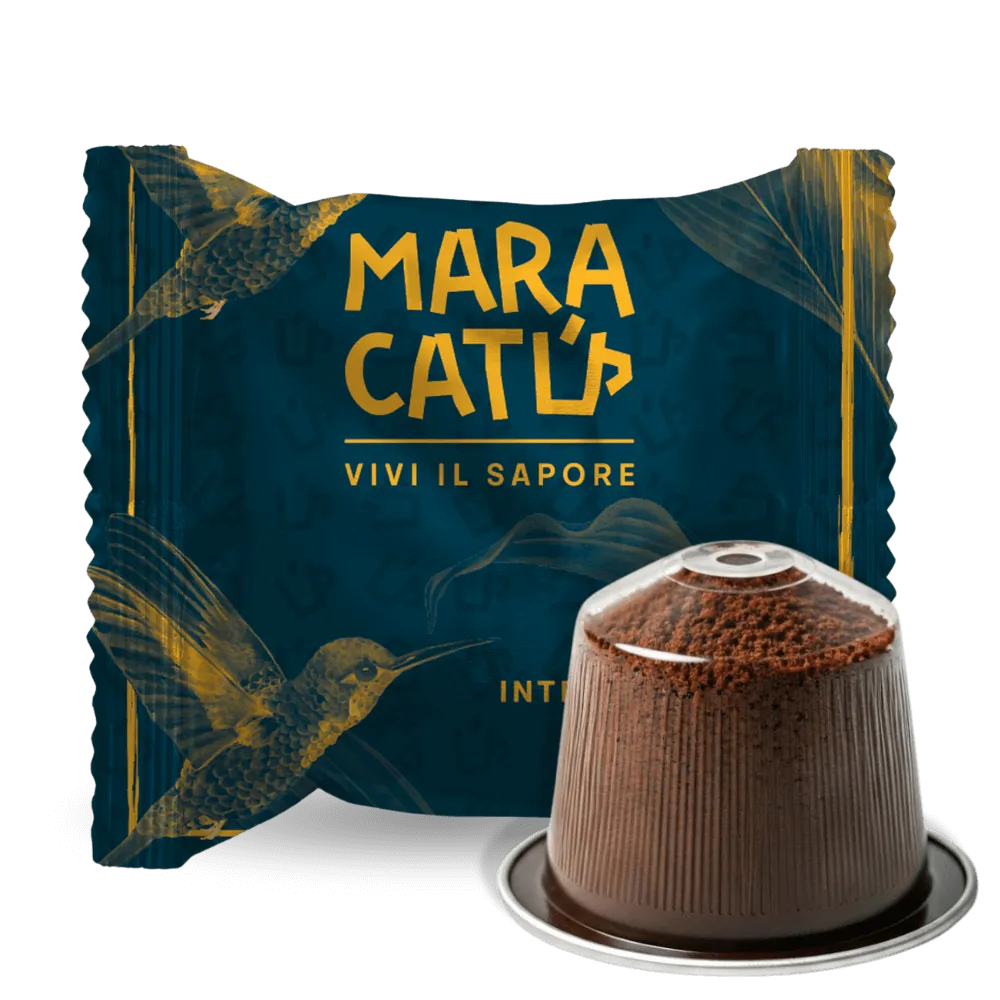 100 Capsule Caffè Maracatú Miscela Intenso - Compatibili Nespresso, Intensità 10/10