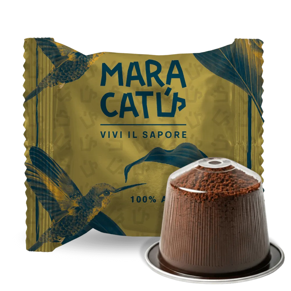 100 Capsule Caffè Maracatú Miscela Arabica 100% Per Nespresso, Intensità 7/10