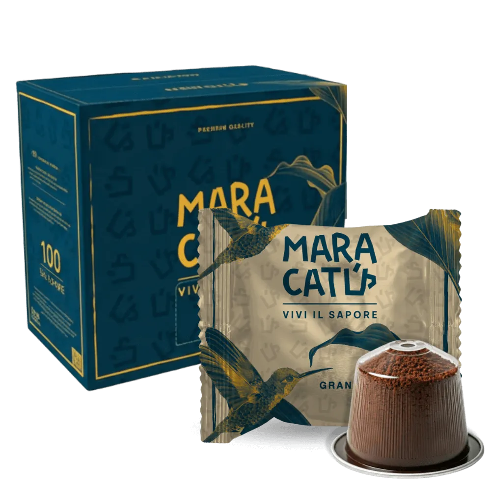 50 Capsule Caffè Maracatú Miscela Gran Crema - Compatibili Nespresso, intensità 9/10