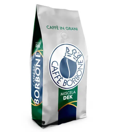 Caffè in Grani Borbone Decaffeinato 1 kg – gusto pieno e aroma intenso