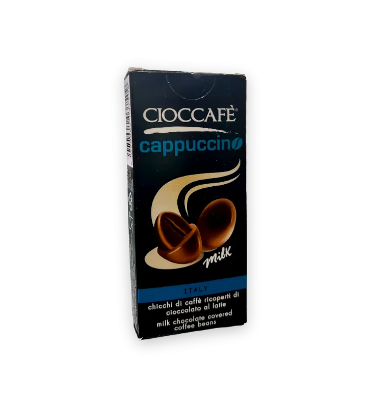 Cioccafè CAPPUCCINO MILK – Chicchi di Caffè Ricoperti di Cioccolato al Latte 25 g