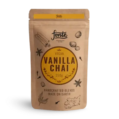 FONTE Vanilla Chai 250 g – Preparato Vegan per Chai Latte alla Vaniglia e Spezie