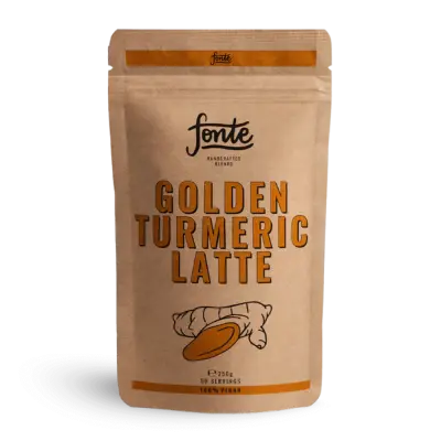 FONTE Golden Turmeric Latte 250 g – Curcuma Latte Vegano