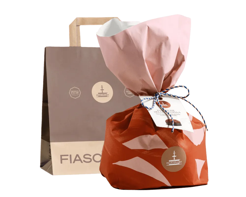 Fiasconaro Panettone Apfel und Zimt 500g – Sizilianischer Handwerks-Panettone