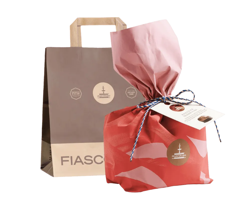 Traditioneller Fiasconaro Panettone mit Marsala DOP und Terre Siciliane Zibibbo Likör g.g.A. 500 g