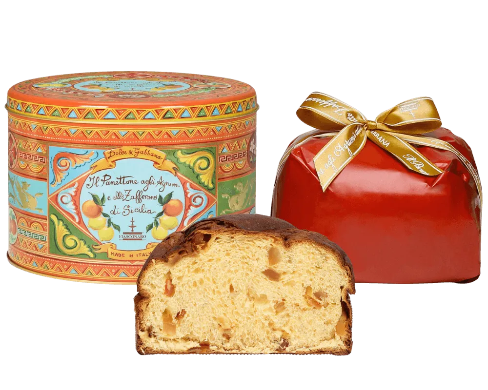 Panettone Dolce&Gabbana Cytrusy i Szafran 500g – Sycyliński Rzemieślniczy Wypiek Fiasconaro