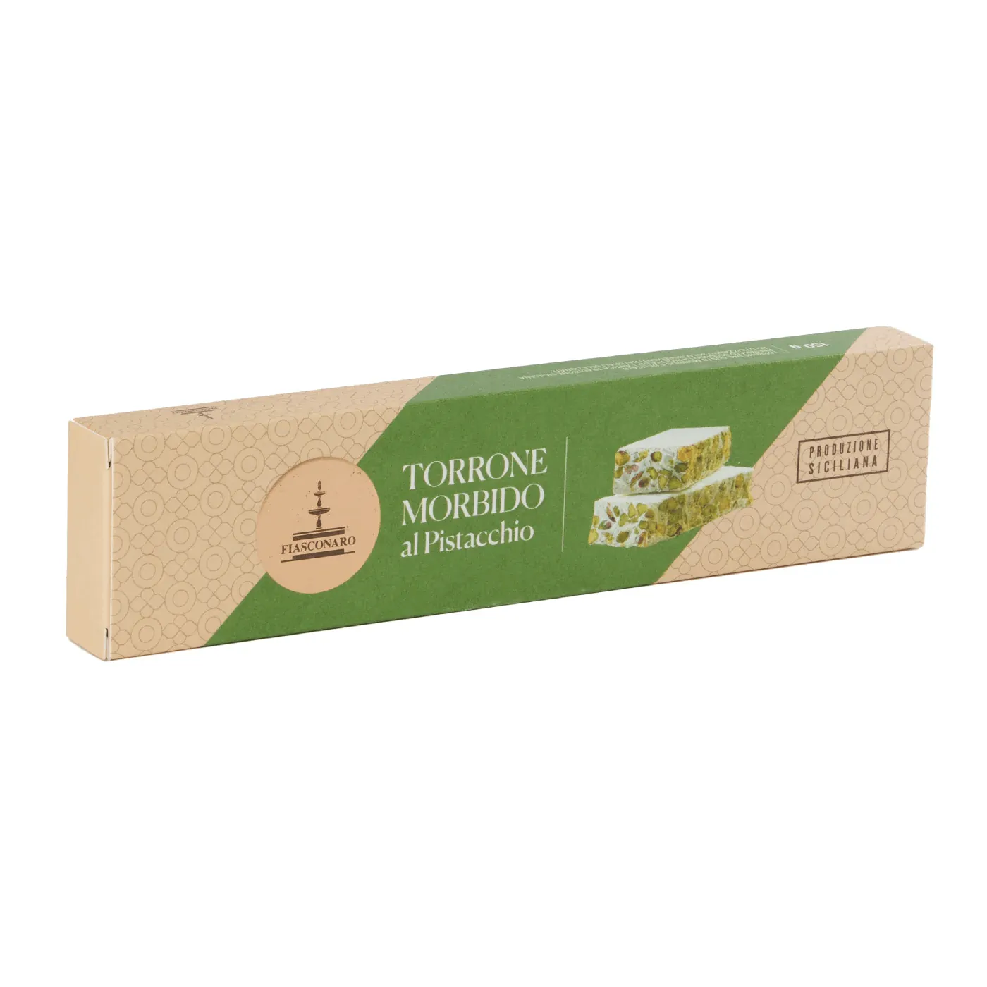 Fiasconaro Torrone Siciliano al Pistacchio 150 g – Torrone Morbido Artigianale