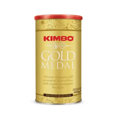 Kimbo Caffè Macinato Gold Medal 400g – Tostatura Extra Scura Napoletana
