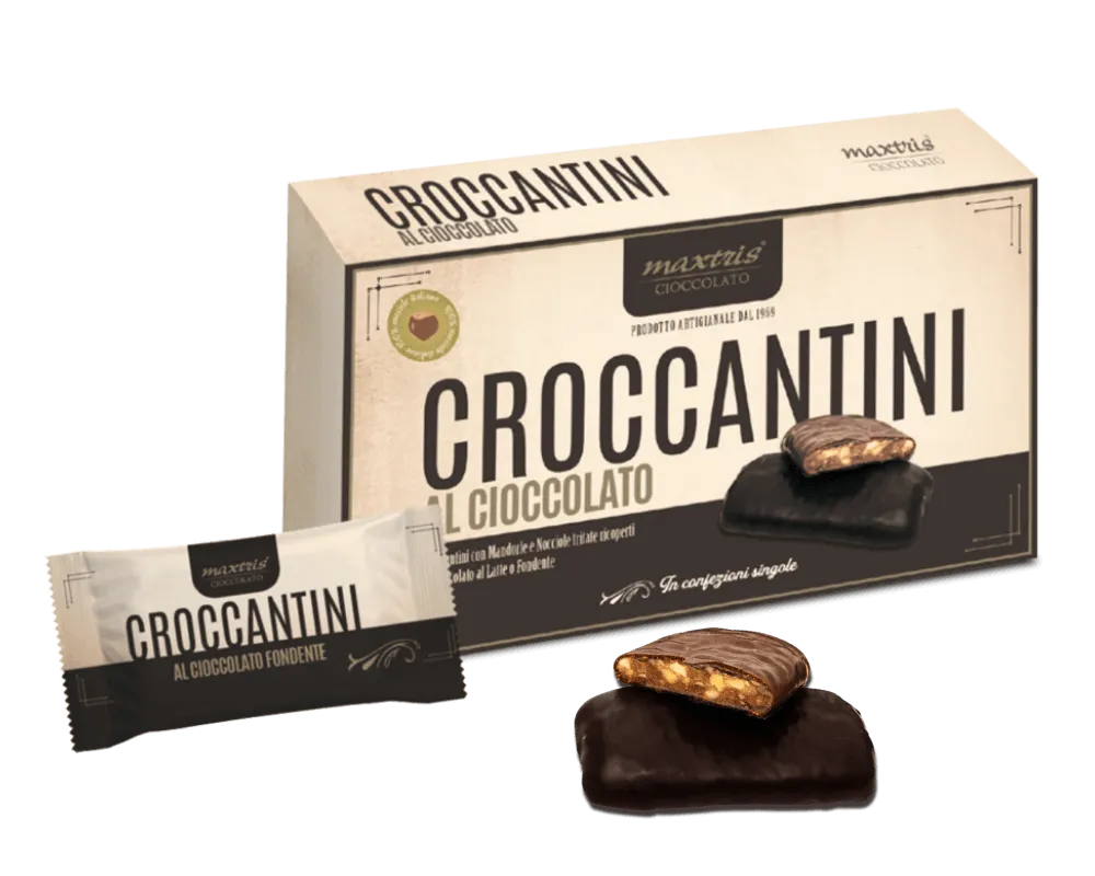 Maxtris Chrupiące Czekoladki 150g – Migdały i Orzechy Laskowe w Czekoladzie