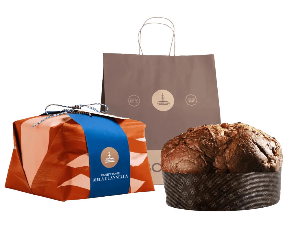 Panettone Fiasconaro Mela e Cannella  750 g  – Panettone Artigianale Siciliano