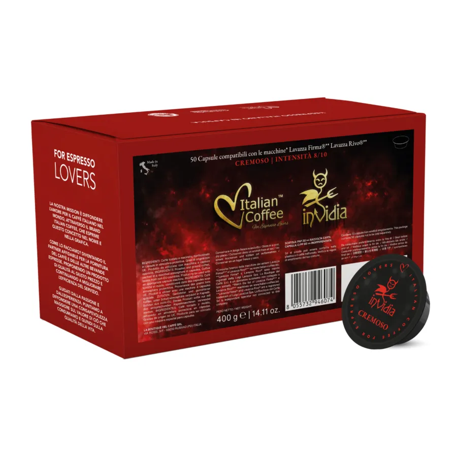 50 CREMOSO Capsule Compatibili Lavazza Firma/Vitha Group - Qualità Caffè Italiano