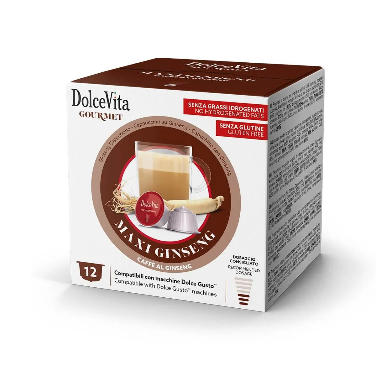 Maxi Ginseng 12 capsule Dolce Vita - compatibili Dolce Gusto
