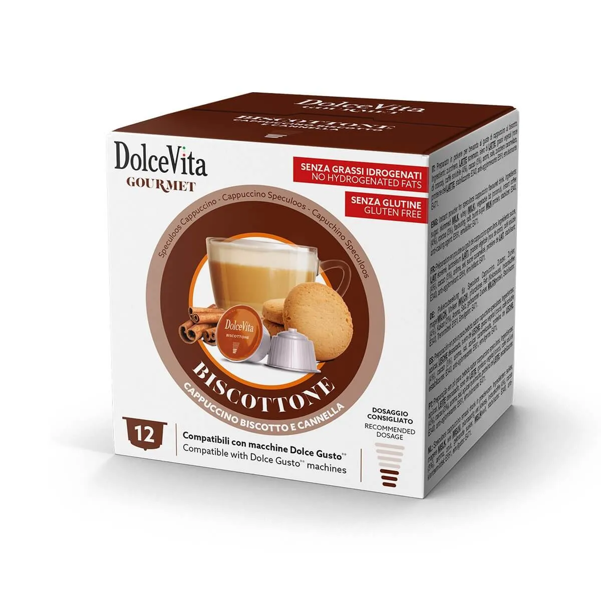 Biscottone Gourmet 12  capsules Dolce Vita - Dolce Gusto compatible
