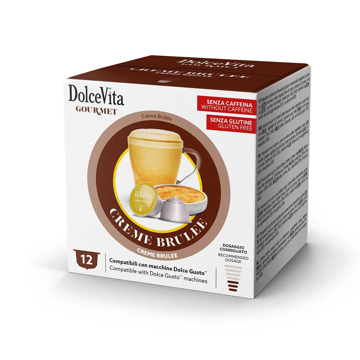 12 capsule Creme Brule Dolce Vita Nescafé Dolce Gusto compatibili