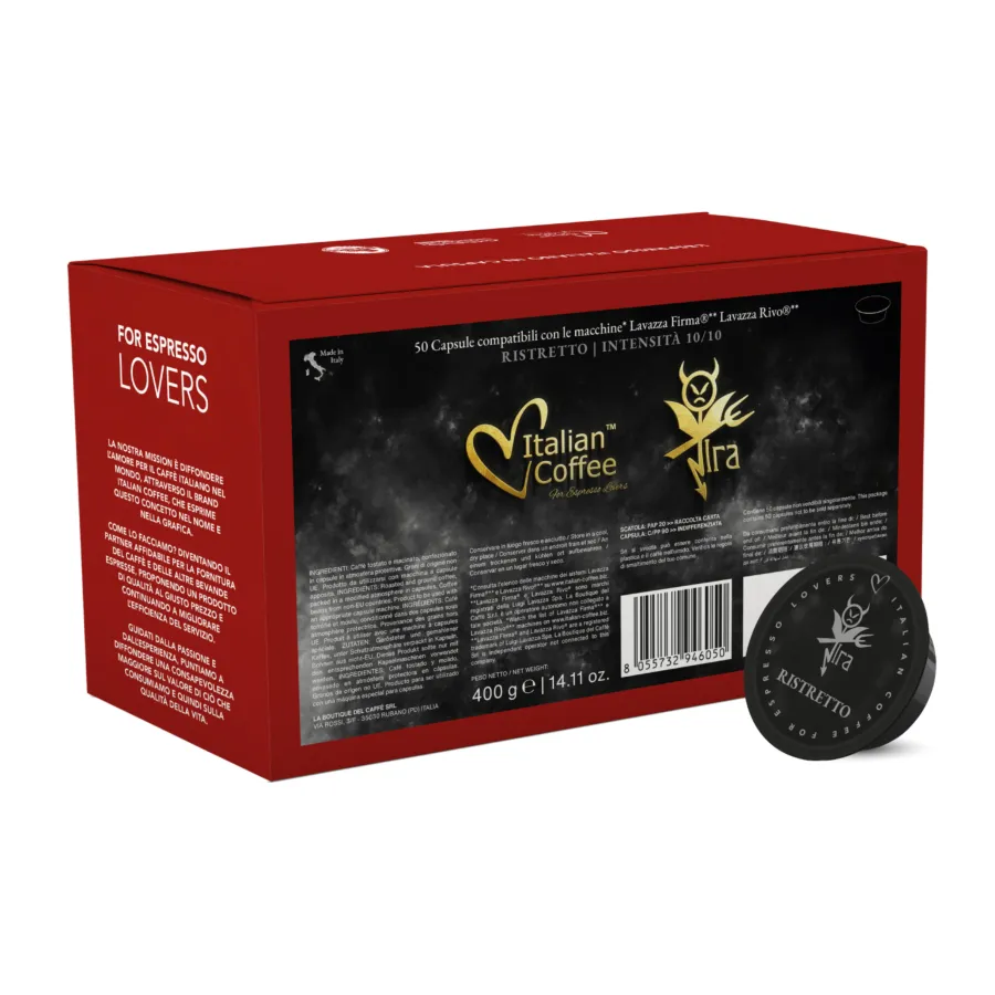 50 RISTRETTO Kompatybilne Kapsułki Lavazza Firma/Vitha Group - intensywna włoska kawa