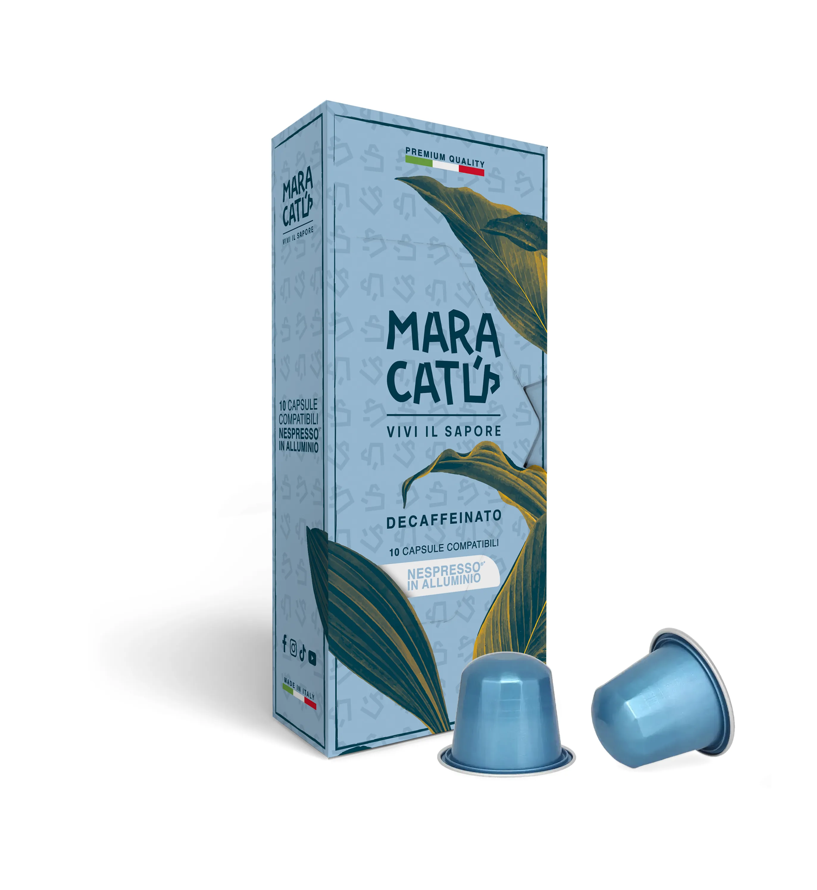 10 Capsule Maracatú Decaffeinato - Compatibili Nespresso Alluminio 8/10