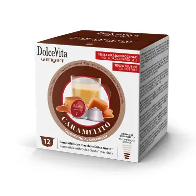 12 capsule Maxi Caramelito Dolce Vita Nescafé Dolce Gusto compatibili