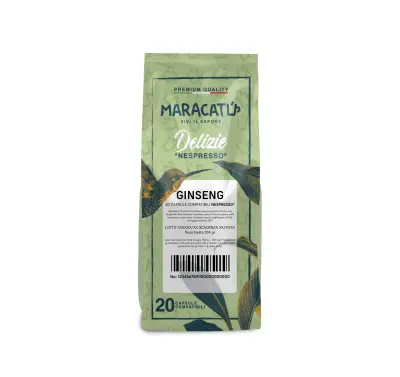 20 Capsule Dolce Maracatú Ginseng - Compatibili Nespresso Caffè e Benessere